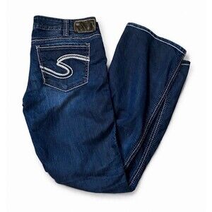 Silver Jeans Frances Bootcut Jeans Womens 30x31 Dark Wash Stretch Denim